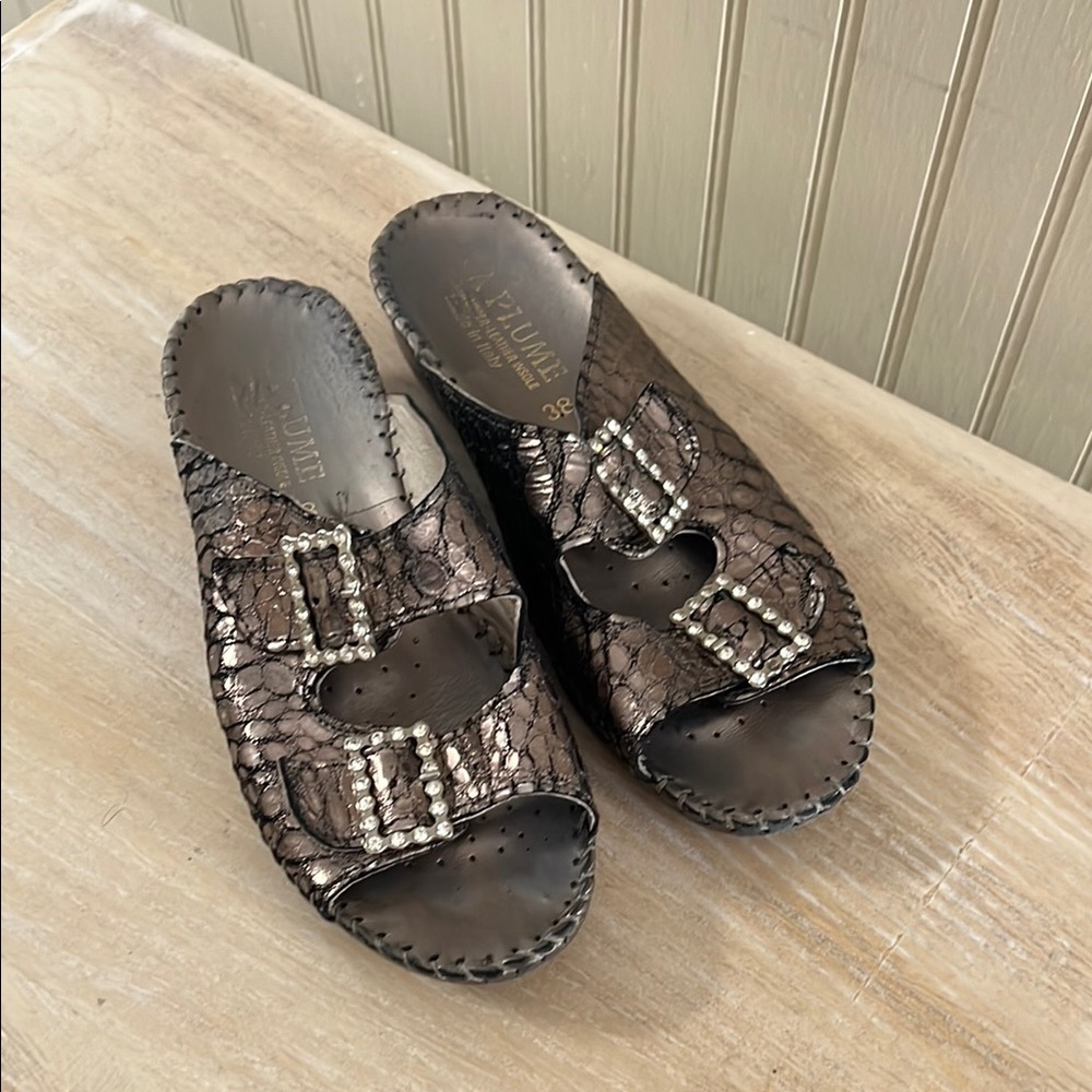 La Plume Rhinestone Sandals